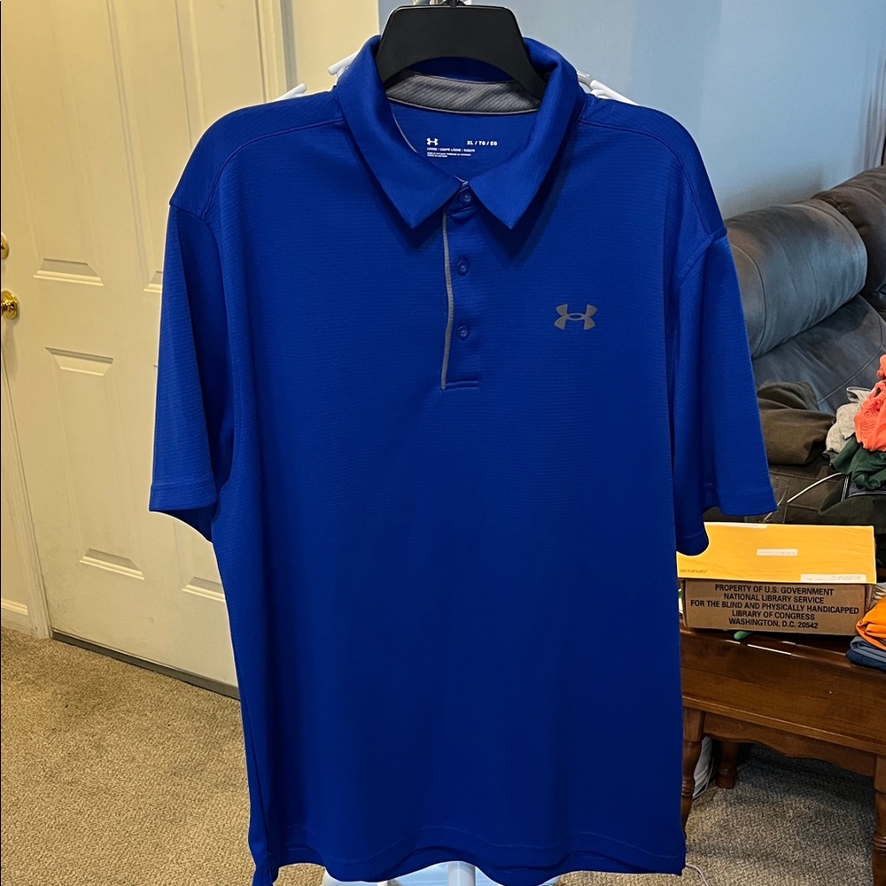 Under Armour Men's Royal Blue Polo Shirt